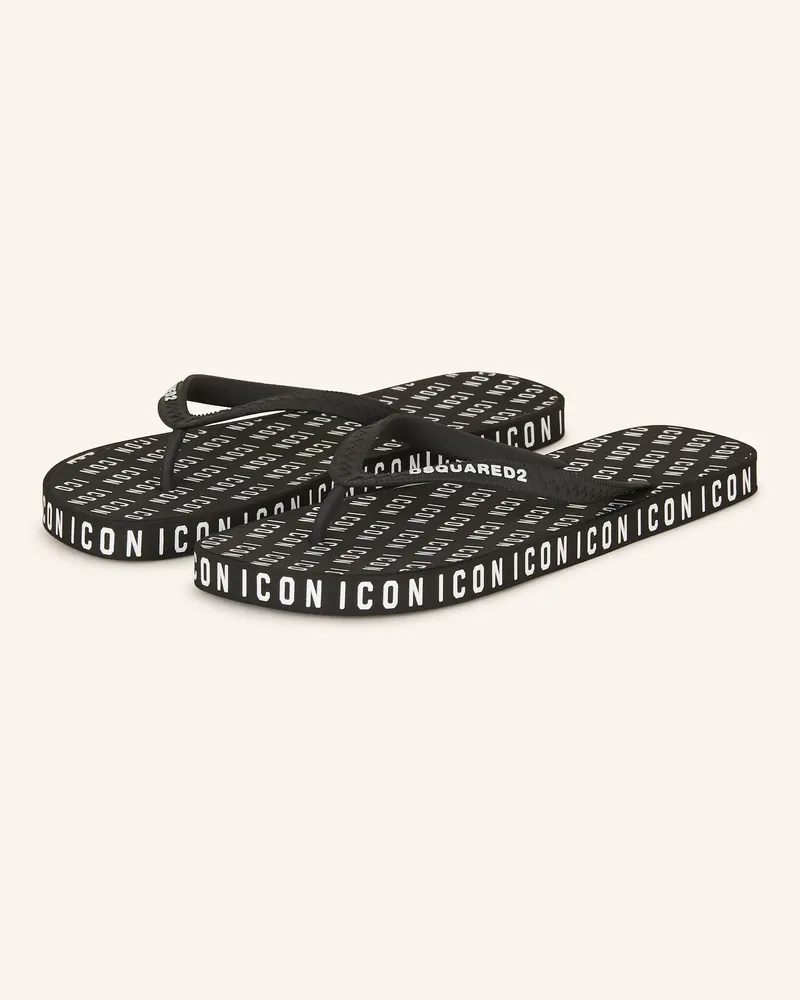 Dsquared2 Zehentrenner ICON Schwarz