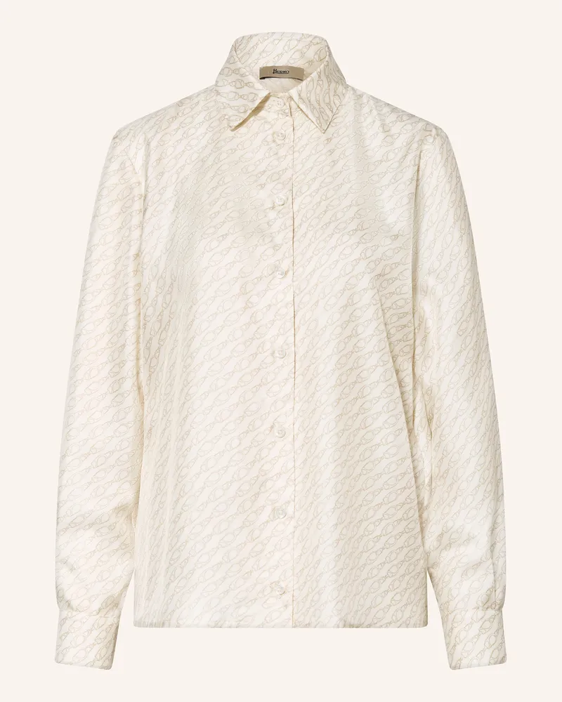 Herno Hemdbluse aus Seide Creme