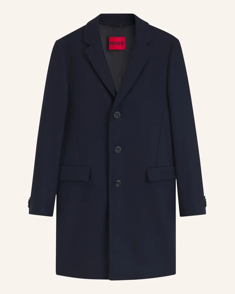 HUGO BOSS Mantel migor2641 Slim Fit blau Dunkelblau