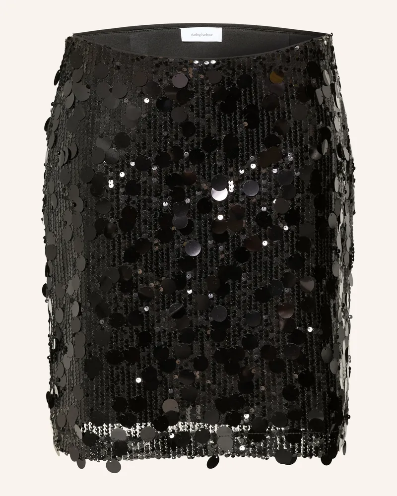 Darling Harbour Rock Mit Pailletten schwarz Black