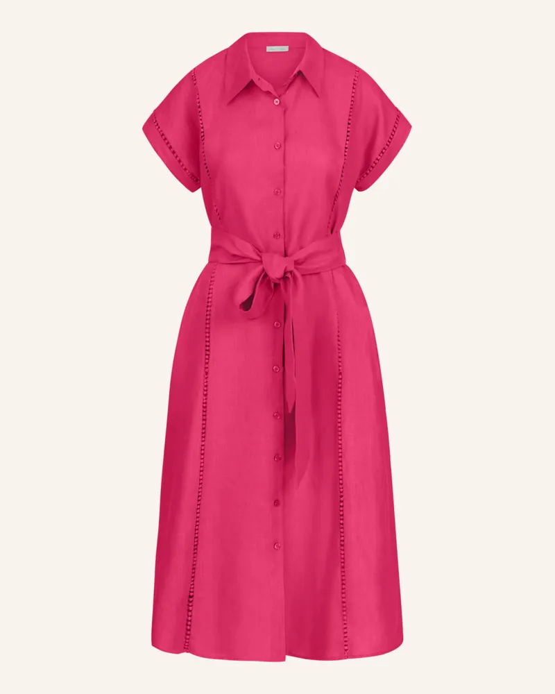 Mint & Mia Langes Leinen Kleid rosa Pink