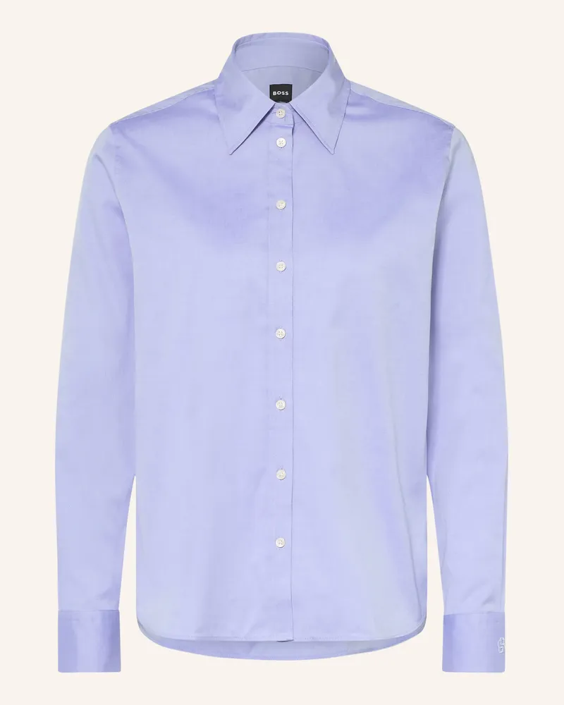 HUGO BOSS Hemdbluse Baisana blau Helllila