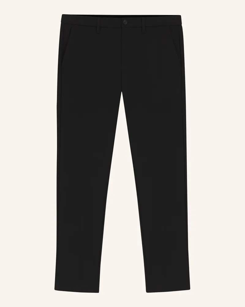 HUGO BOSS Casual Hose T_COMMUTER-SLIMTEKCO Slim Fit Schwarz