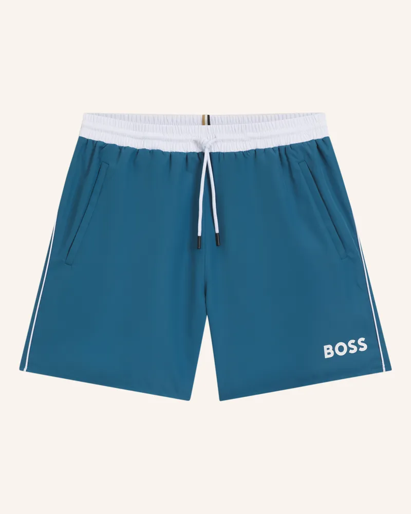 HUGO BOSS Badeshort STARFISH Hellblau