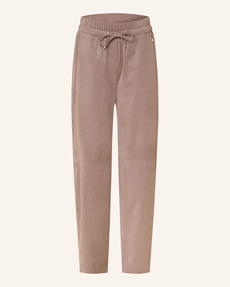 Marc Cain 7/8-Hose Ranchi In Lederoptik beige 666