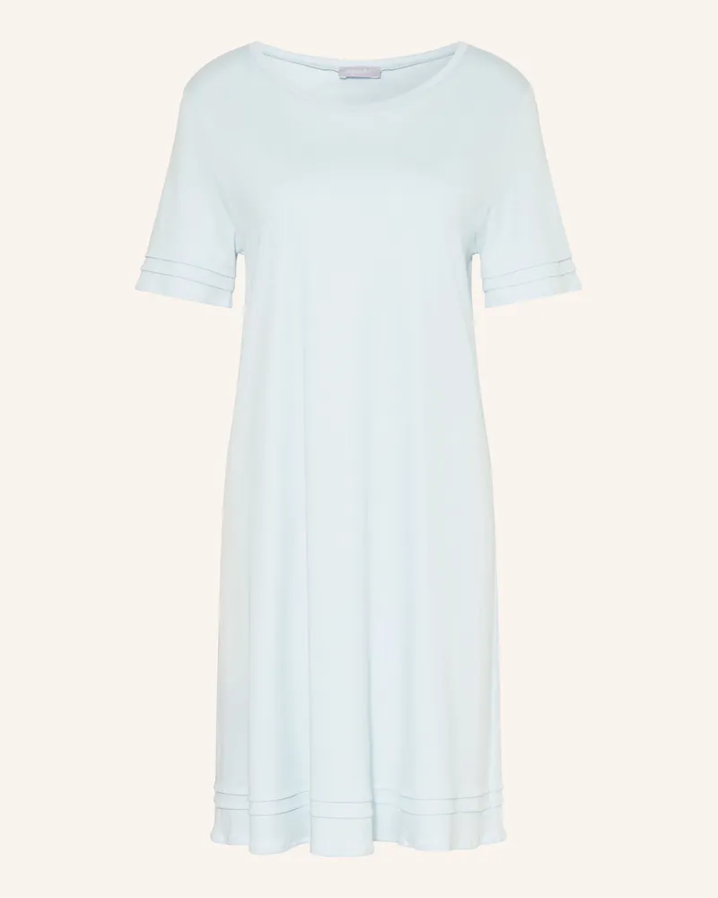 Hanro Nachthemd Pilar blau Hellblau