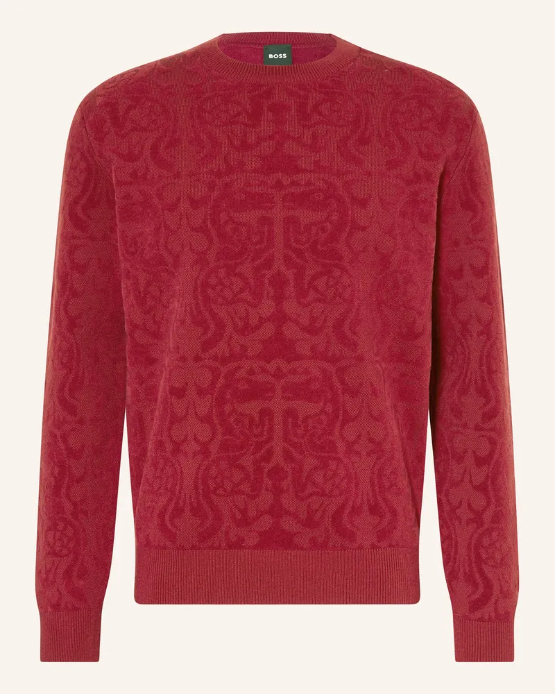 HUGO BOSS Pullover BOLIN Dunkelrot