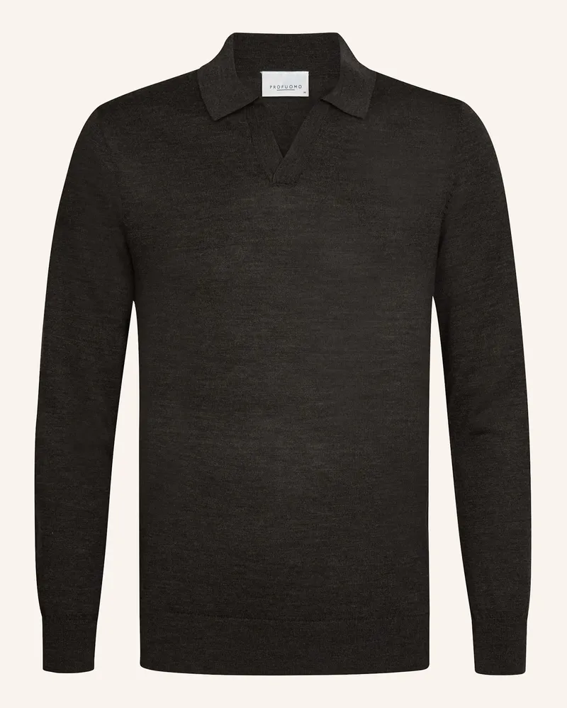 Profuomo Poloshirt grau Grau