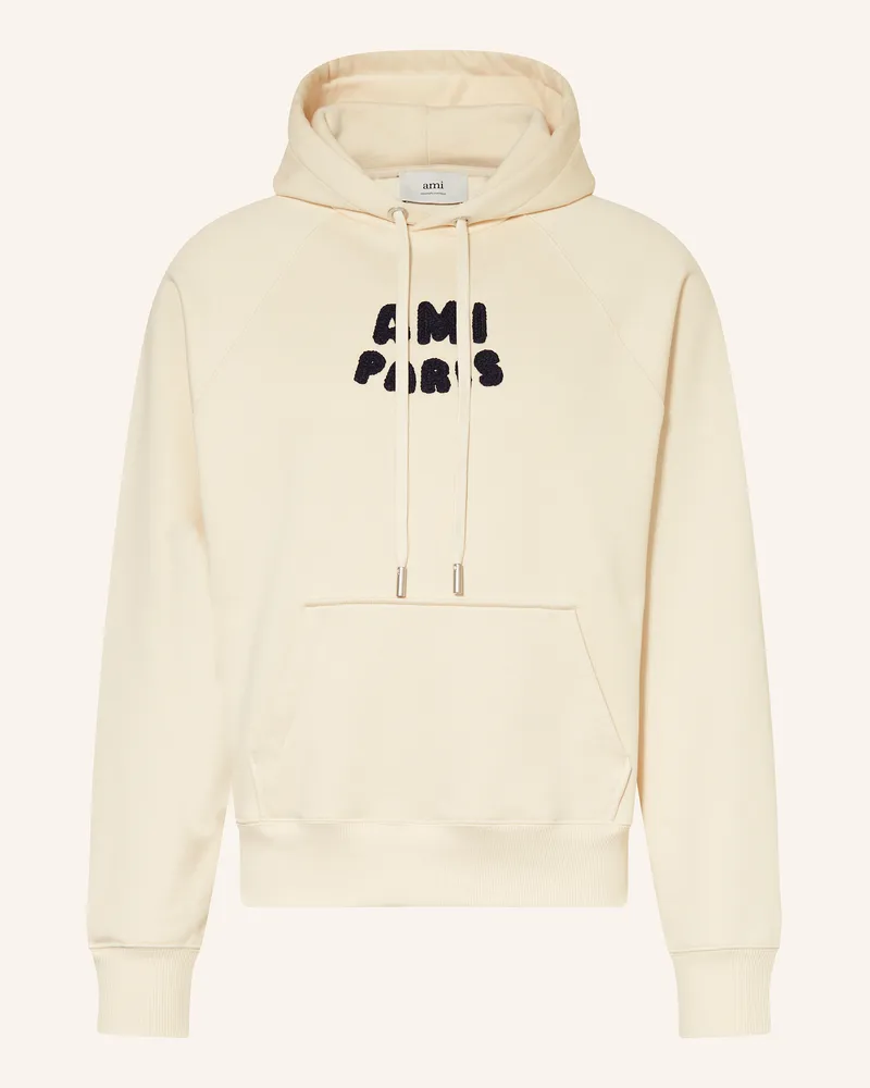AMI Paris Hoodie Creme