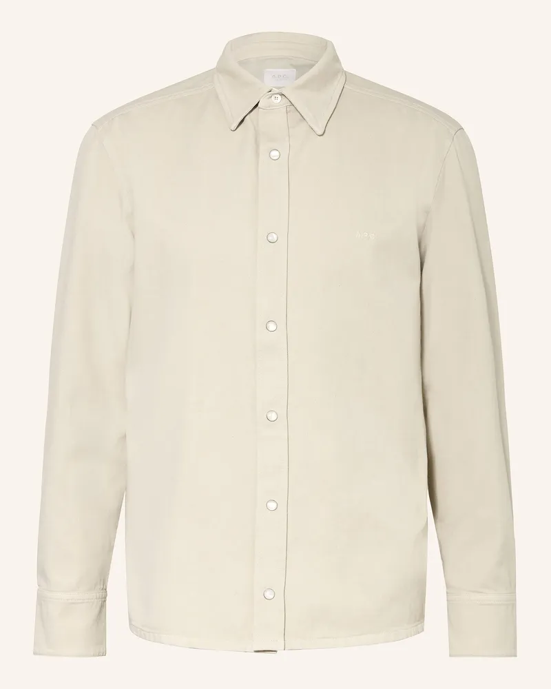 A.P.C. Hemd Comfort Fit beige Beige