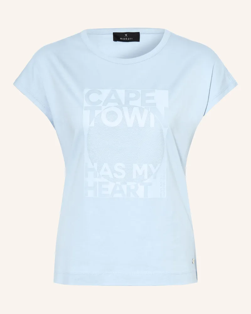 monari T-Shirt Mit Schmucksteinen blau Hellblau