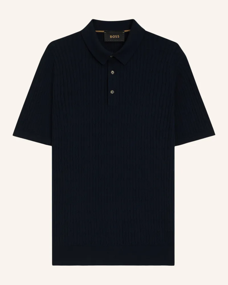 HUGO BOSS Pullover L-INCANTO Regular Fit Dunkelblau