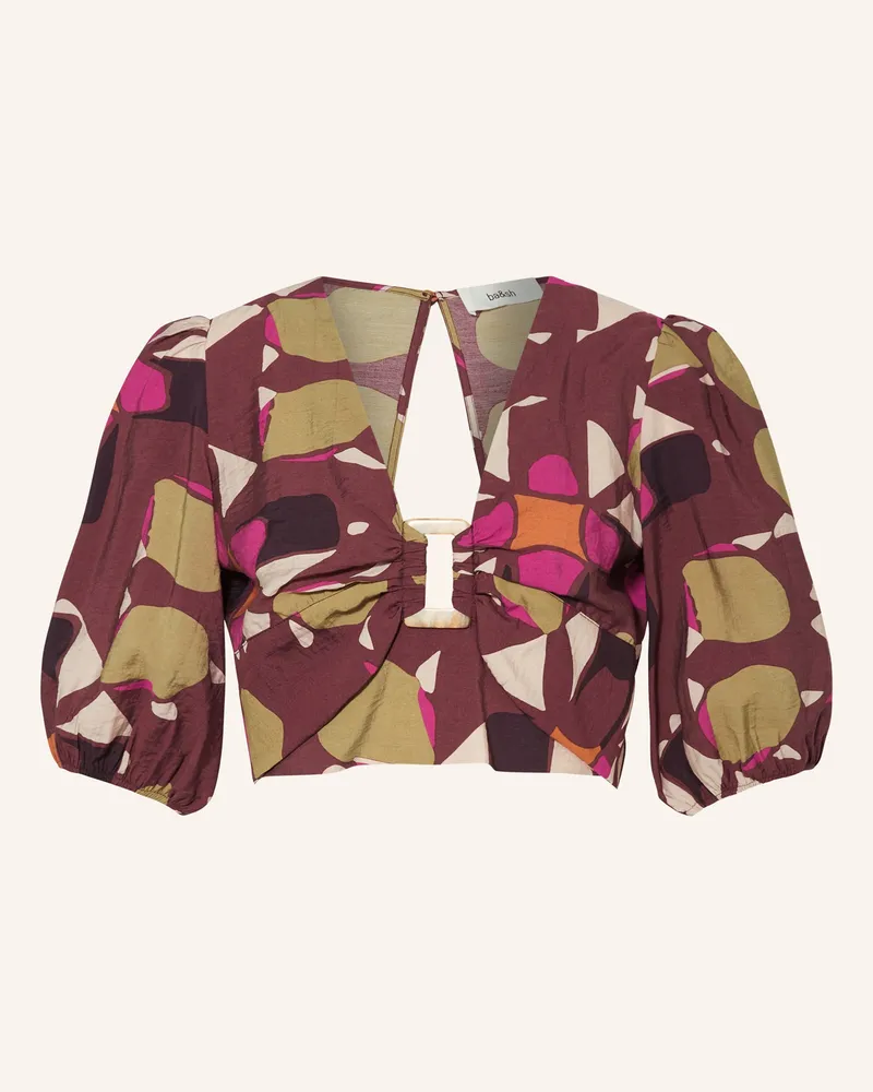 ba&sh Cropped-Blusenshirt AYMAR Dunkellila