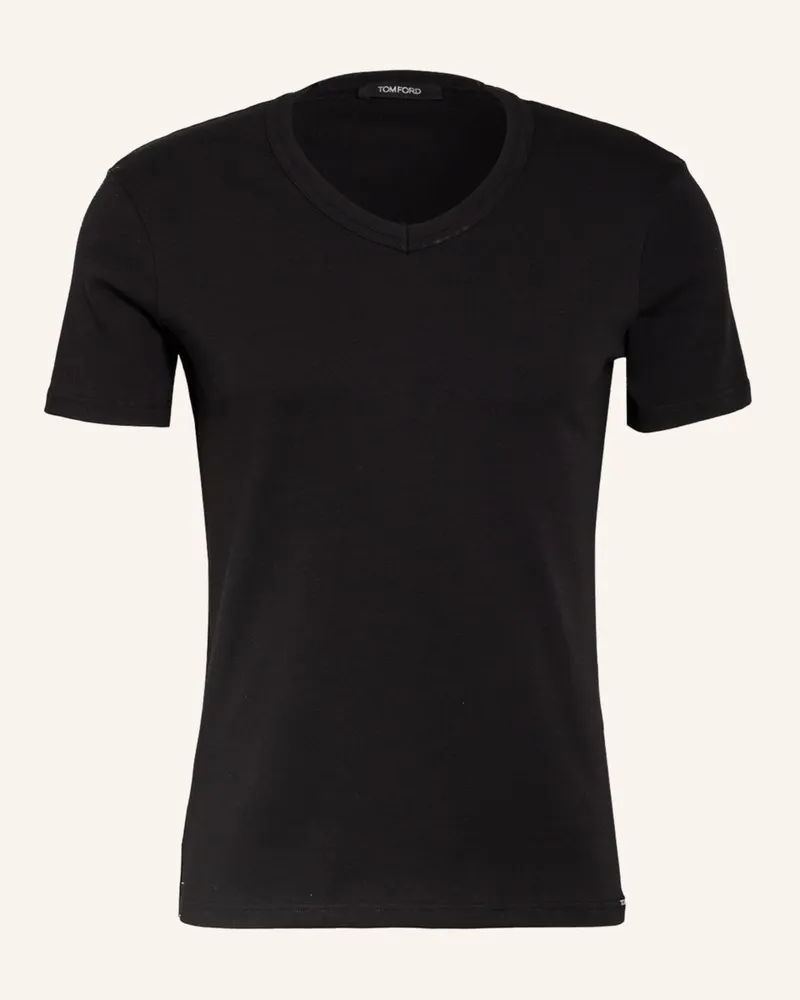 Tom Ford V-Shirt Schwarz