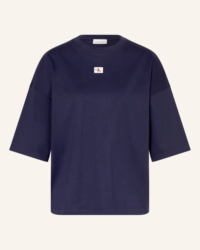 Calvin Klein Oversized-Shirt blau Dunkelblau