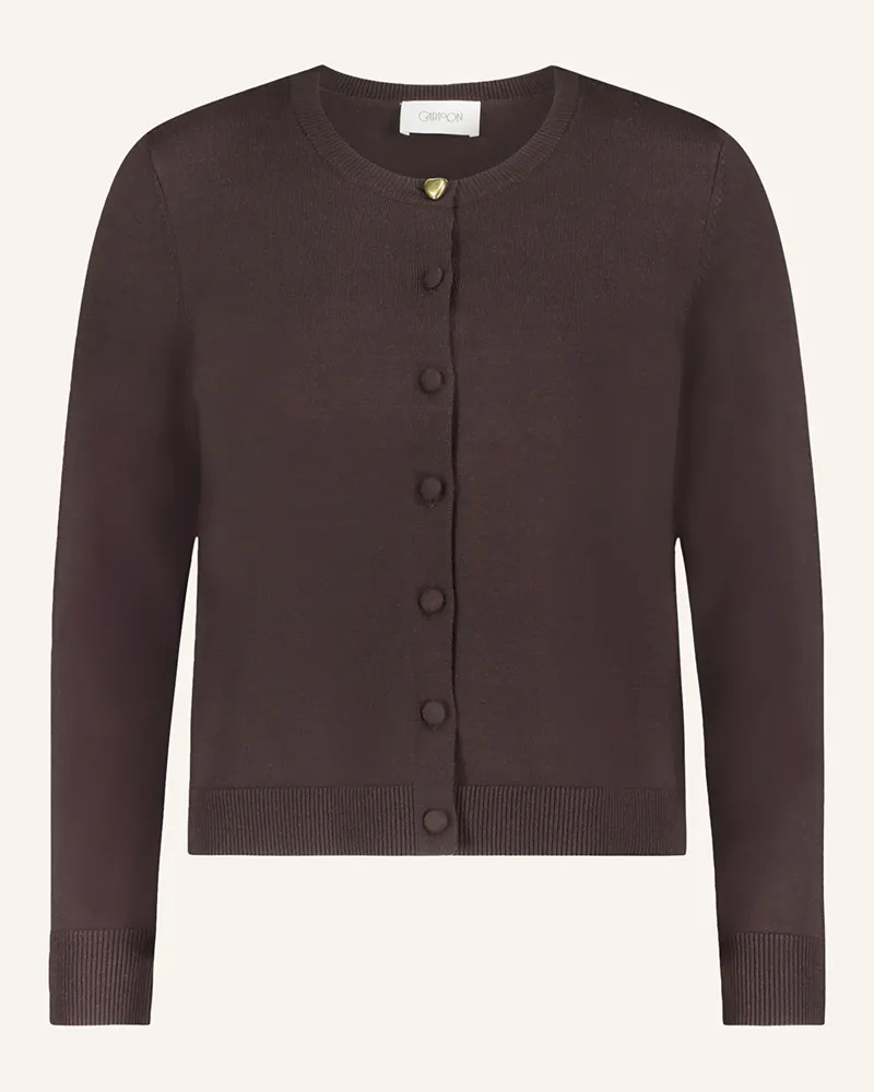 Cartoon Strickjacke Braun