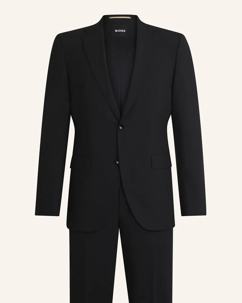 HUGO BOSS Business Anzug H-Jeckson-2pcs-224 Regular Fit schwarz Schwarz