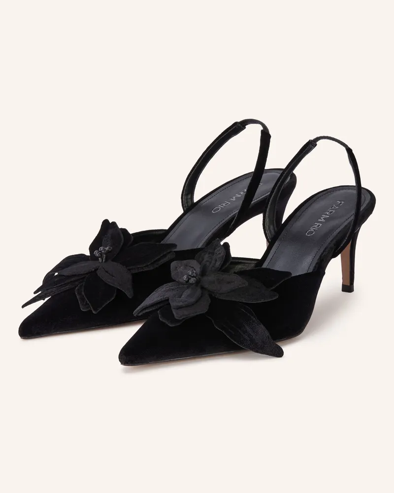 FARM Rio Slingpumps schwarz Schwarz