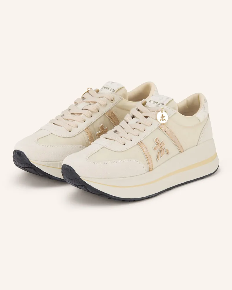 Premiata Sneaker White Bethcoin weiss Creme