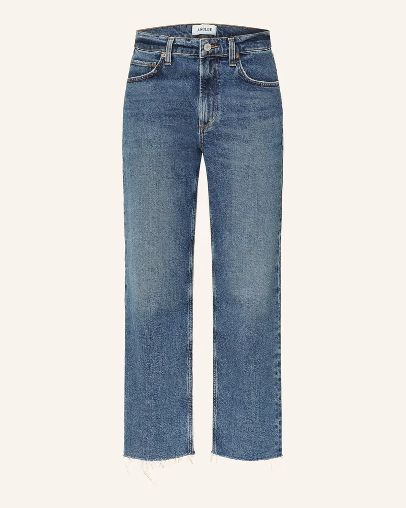 AGOLDE Straight Jeans Valen blau Solace