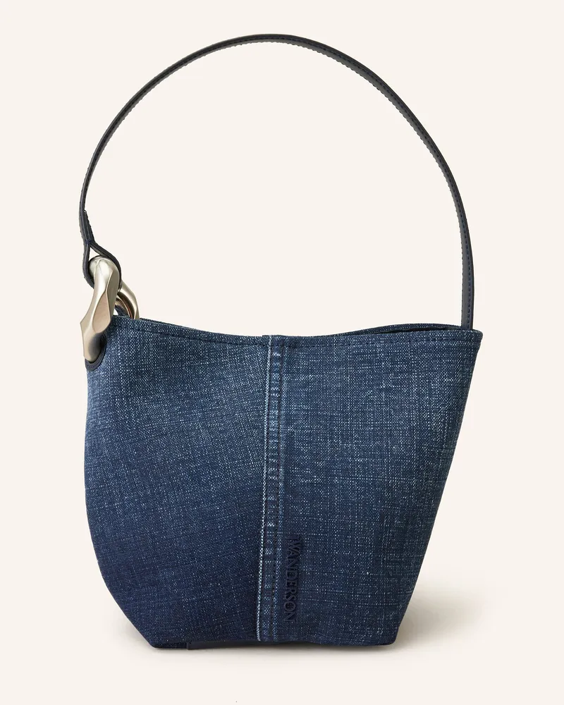 J.W.Anderson Schultertasche THE JWA CORNER SMALL Dunkelblau
