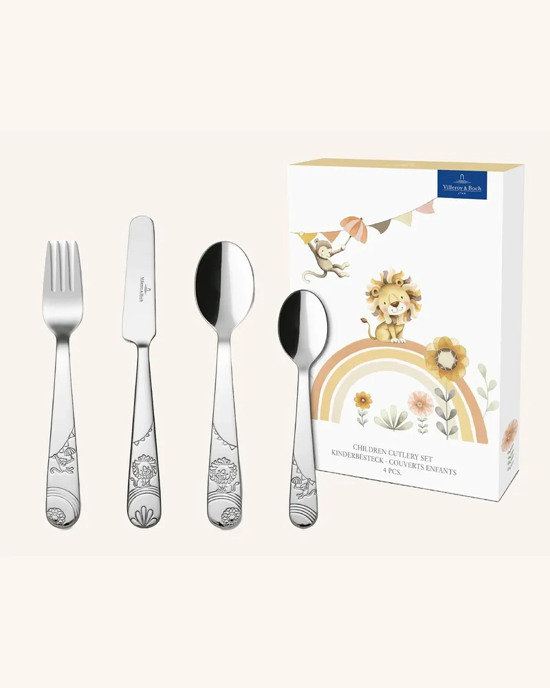 Villeroy & Boch Kinderbesteck 4tlg. Roar Like A Lion silber Silber