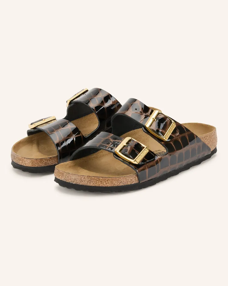 Birkenstock Lackpantoletten Arizona Bs braun Dunkelbraun