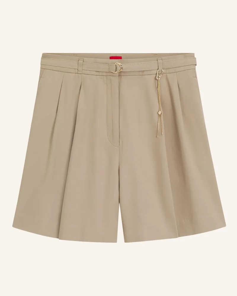 HUGO BOSS Casual Hose HENISEA-1-W Straight Fit Hellbraun