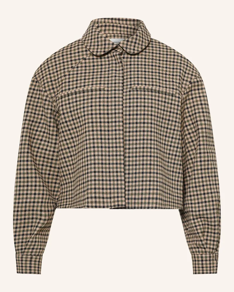 Claudie Pierlot Kastenjacke gruen Hellbraun