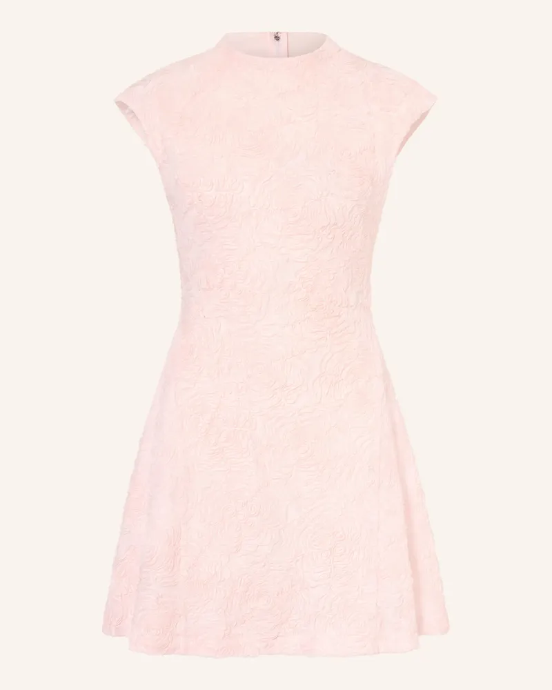 ROTATE Birger Christensen Mesh-Kleid Hellrosa