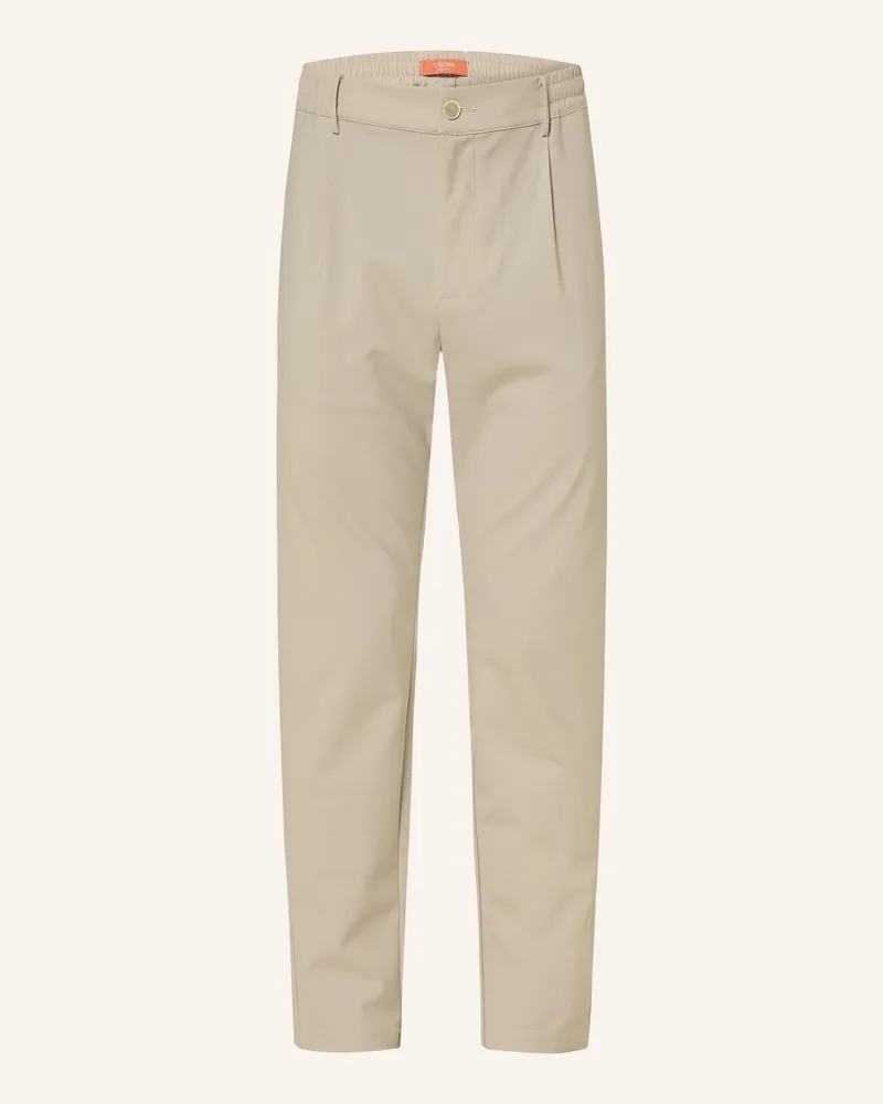 CRUNA Chino Extra Slim Fit beige Hellbraun