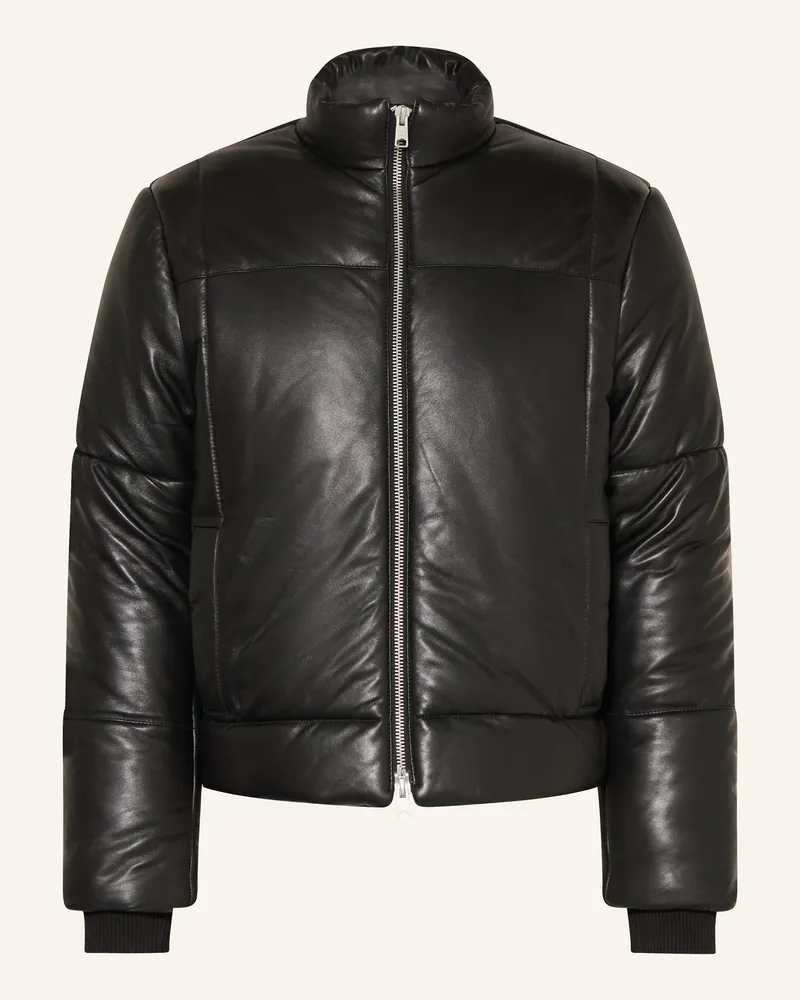 AllSaints Steppjacke FURSE aus Leder Schwarz