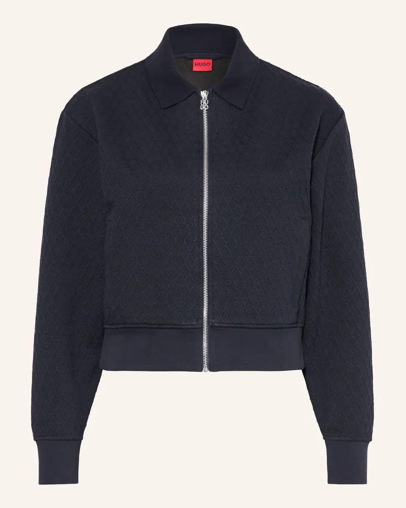 HUGO BOSS Strickjacke Dadrid blau Dunkelblau
