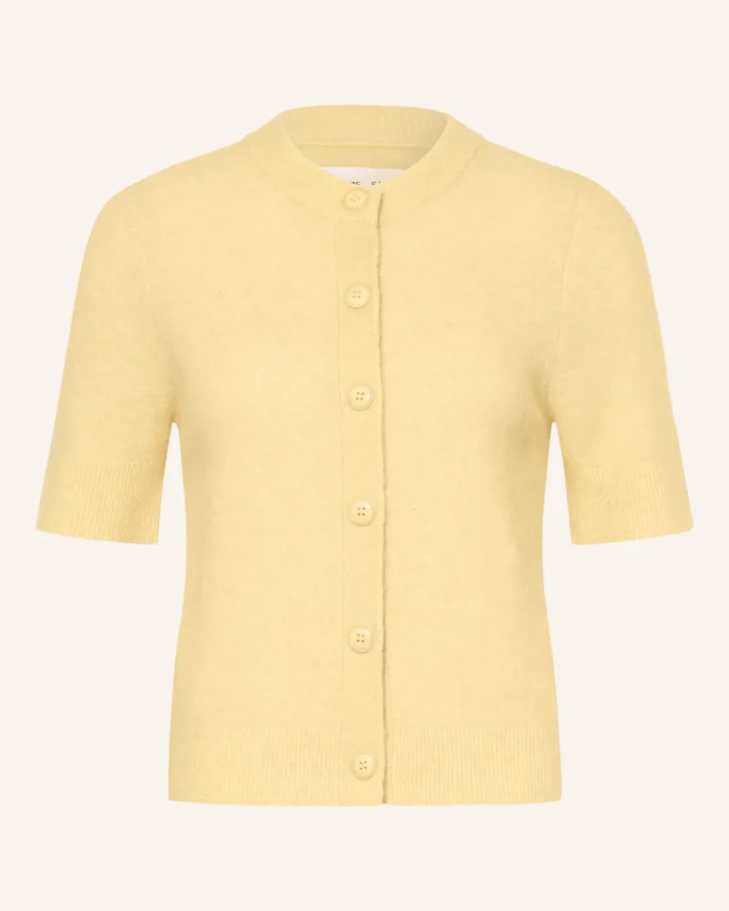 Samsøe & Samsøe Strickjacke Sanoura Mit Merinowolle Und Alpaka gelb Hellgelb