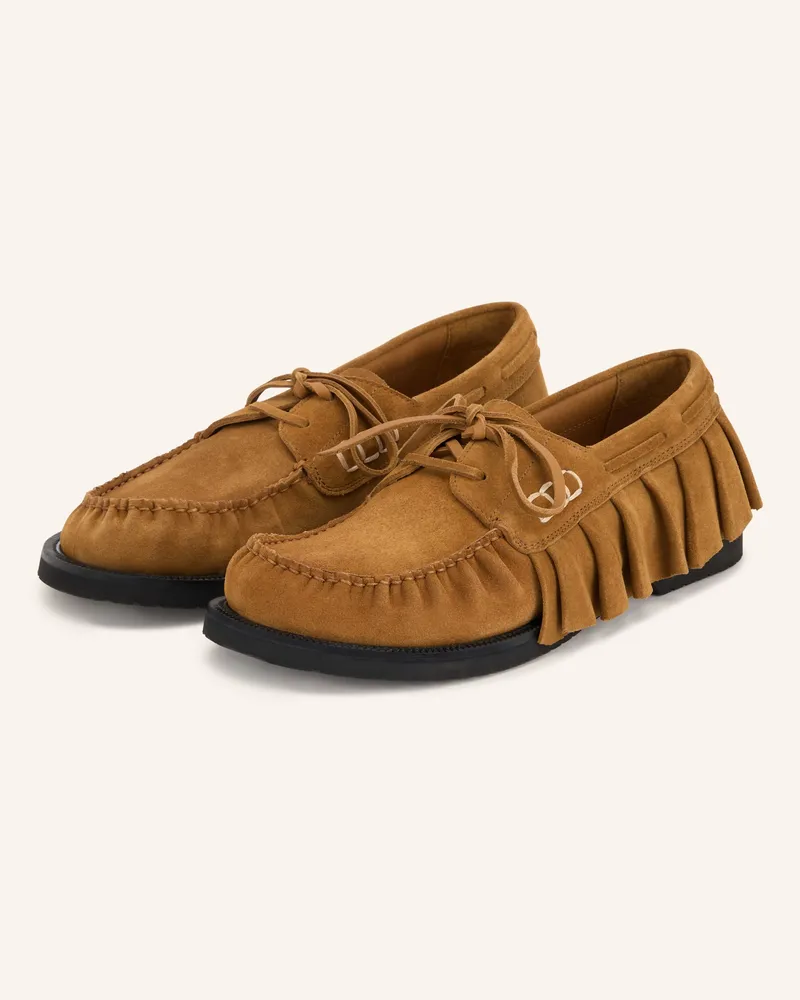 J.W.Anderson Bootsschuhe Mit Rüschen braun Braun