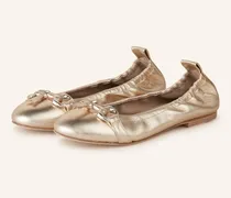 Ballerinas NELLY - GOLD/ SILBER