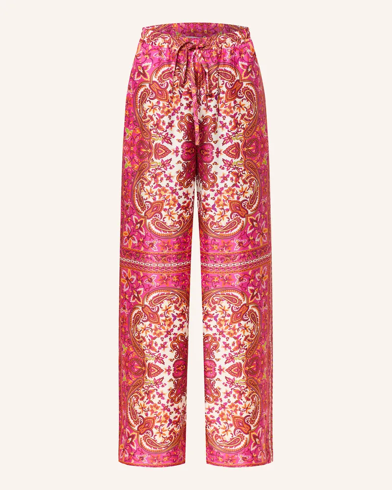 Mrs & HUGS Marlenehose aus Seide Pink