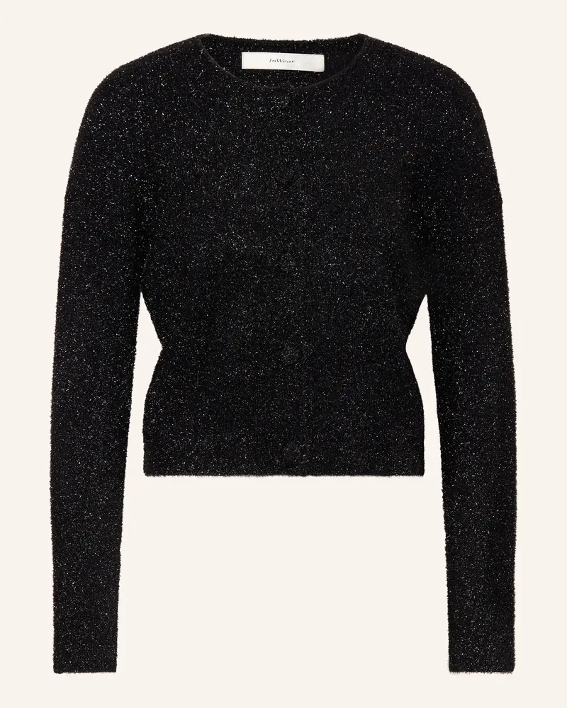InWear Strickjacke Pattiiw Mit Glitzergarn schwarz Schwarz