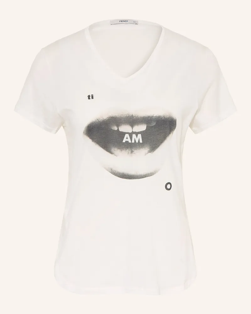 Fendi T-Shirt weiss Weiss