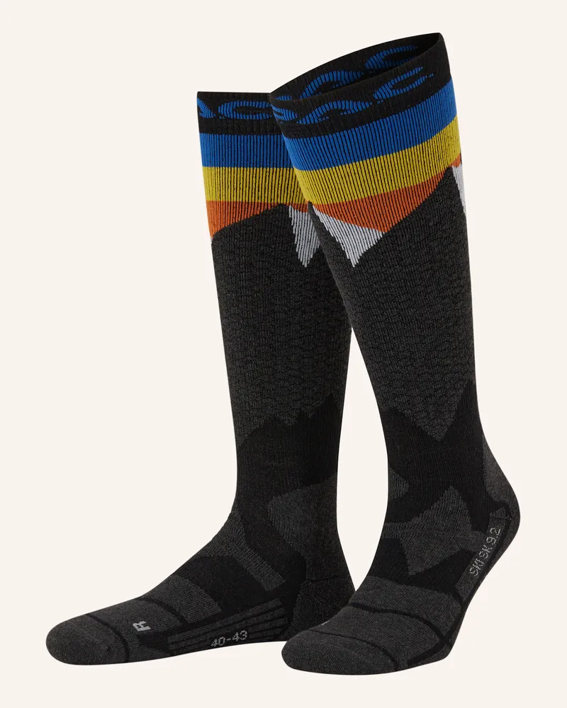 P.A.C. Skisocken SK 9.2 MERINO EXTRA WARM mit Merinowolle Schwarz