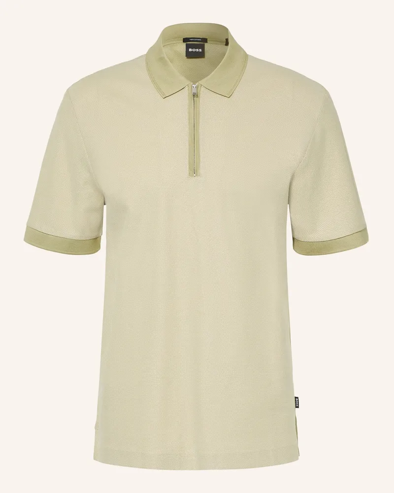 HUGO BOSS Piqué-Poloshirt Pei gruen Hellgrün
