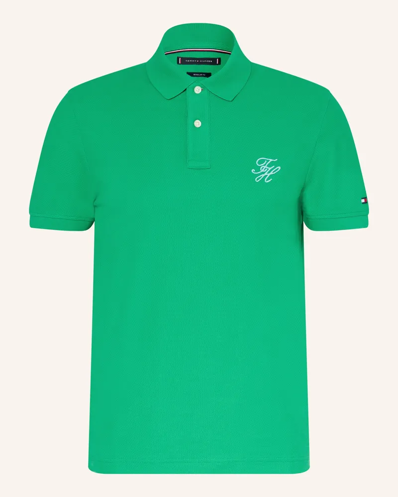 Tommy Hilfiger Piqué-Poloshirt Regular Fit Grün