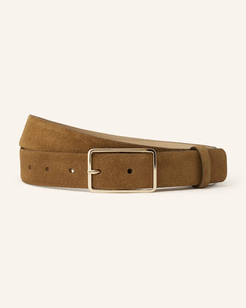 Abro Ledergürtel Khaki