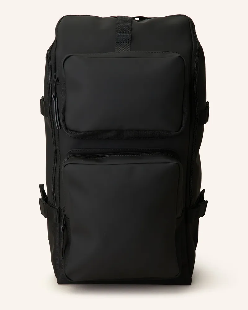 RAINS Rucksack Trail Cargo 14 L Mit Laptop-Fach schwarz Schwarz