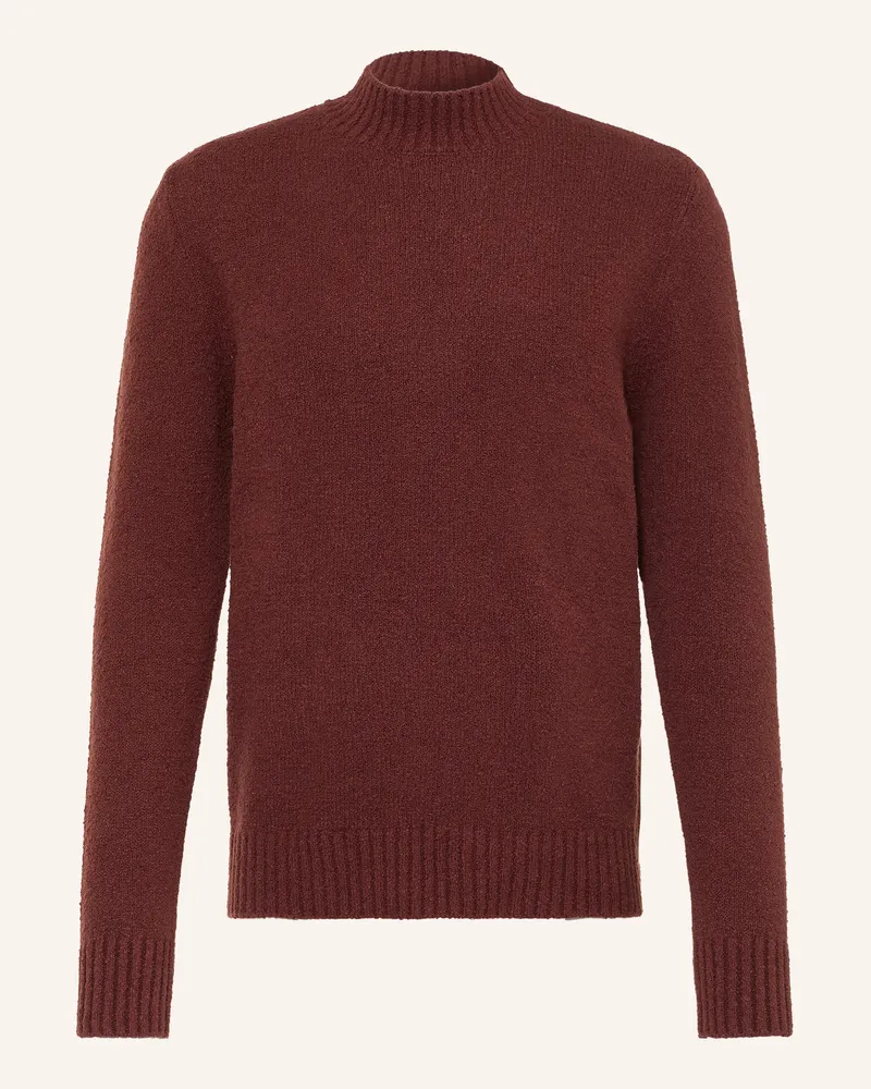 Drykorn Bouclé-Pullover Zayn rot Dunkelrot