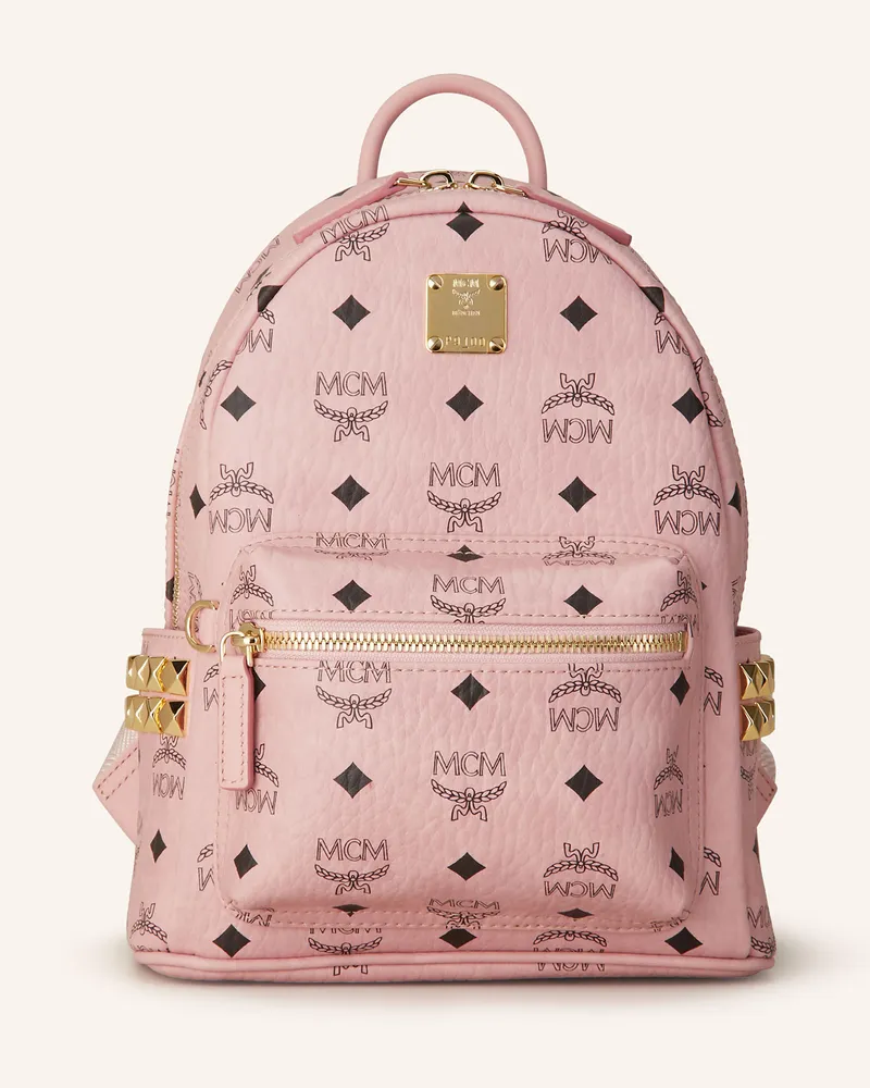 MCM Rucksack STARK VI MINI mit Nieten Rosa