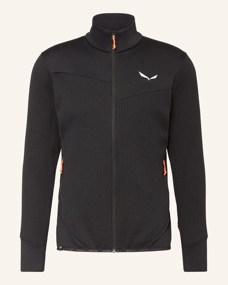 Salewa Midlayer-Jacke PUEZ WAFFLE HYBRID POLARLITE Schwarz