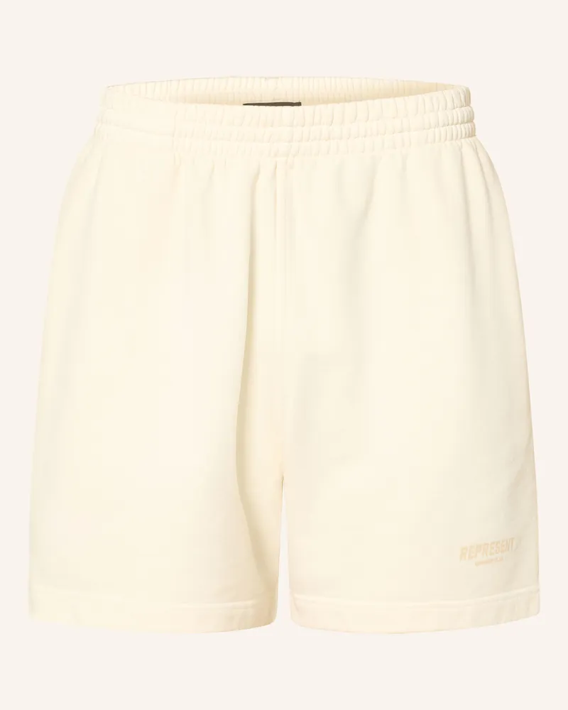 REPRESENT Sweatshorts weiss Creme