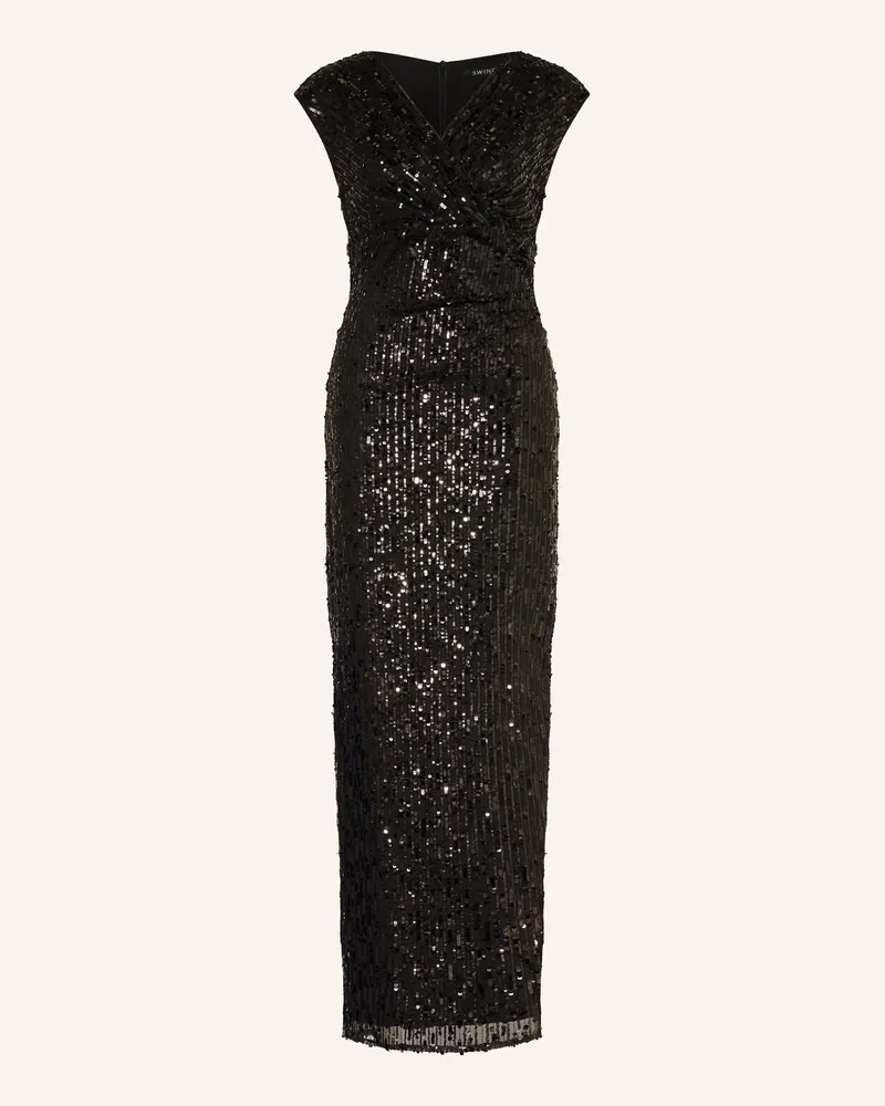 Swing Abendkleid schwarz Schwarz