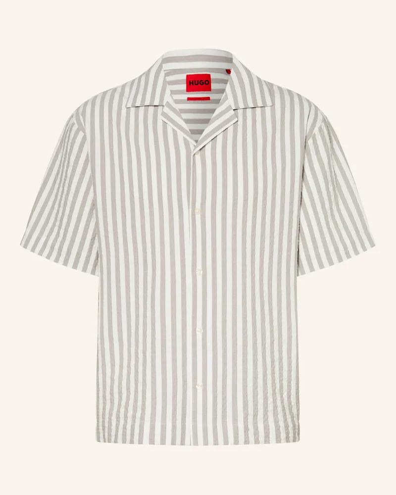 HUGO BOSS Resorthemd ESPINO Comfort Fit Taupe